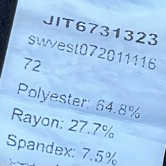 Black Ribbed Crossed Tank - Picture 4 of 5